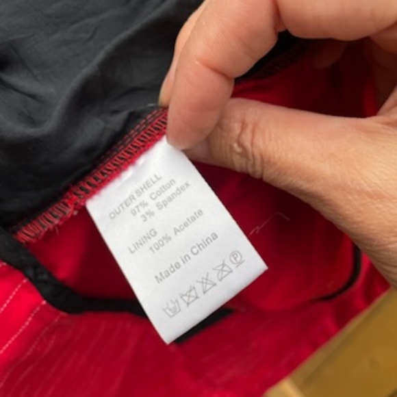 Stunning rockabilly Route Sixty Six red pinstripe blazer with sugar skulls - Picture 5 of 6